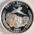 2006-S 25C South Dakota Silver PR70DCAM