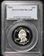 1963 25C PR67DCAM