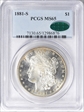 1881-S $1 MS65