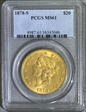 1878-S $20 MS61
