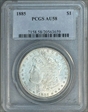 1885 $1 AU58