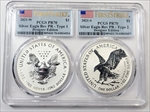 2021-S $1 Silver Eagle Rev PR - Type 2 Designer Edition - First Strike PR70