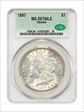 1887 Morgan $1 MS Details