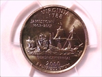 2000-D 25C Virginia MS66