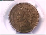 1860 1C Pointed Bust N1