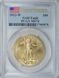 2013-W $50 Burnished Gold Eagle First Strike SP70