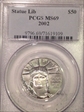 2002 $50 Statue of Liberty MS69