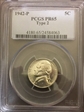 1942-P 5C Silver PR65
