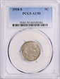 1918-S 5C AU50