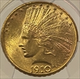 1910-D $10 MS63