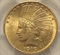 1915 $10 MS62