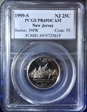 1999-S 25C New Jersey PR69DCAM