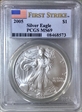 2005 $1 Silver Eagle First Strike MS69