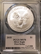 2018 $1 Silver Eagle First Strike Freedom 1 of 1000 MS70