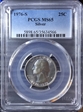 1976-S 25C Silver MS65