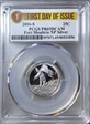 2016-S 25C Fort Moultrie NP Silver First Day of Issue PR69DCAM