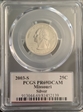 2003-S 25C Missouri Silver PR69DCAM