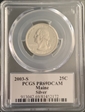 2003-S 25C Maine Silver PR69DCAM