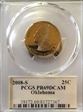 2008-S 25C Oklahoma PR69DCAM