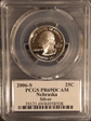 2006-S 25C Nebraska Silver PR69DCAM