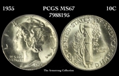1935 10C MS67