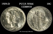 1929-D 10C MS66