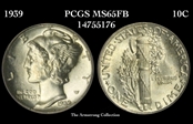 1939 10C MS65FB