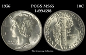 1936 10C MS65