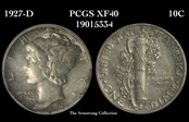 1927-D 10C XF40
