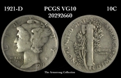 1921-D 10C VG10
