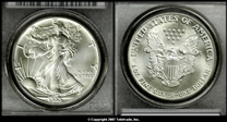 1990 $1 Silver Eagle MS69
