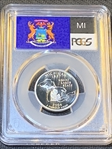2004-S 25C Michigan Silver PR70DCAM