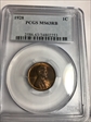 1928 1C MS63RB