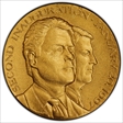 (1997) Medal Metallic Art Co. Clinton/Gore Gold 24k Clinton 2nd Inauguration, 24mm SP68