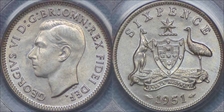 1951(m) 6D KM-45  Ag MS65