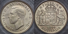 1944(m) Florin KM-40  Ag MS65