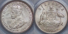 1912 6D MS65+