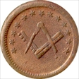 1863 1C Civil War Masonic (OH) Token XF - R4