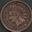 1896 1C Indian Head Penny AU