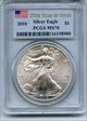 2010 $1 Silver Eagle MS70