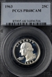 1963 25C PR68CAM