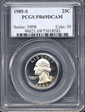 1985-S 25C PR69DCAM