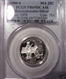 2000-S 25C Massachusetts Silver PR69DCAM