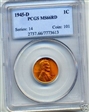 1945-D 1C MS66RD