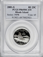 2001-S 25C Rhode Island PR69DCAM