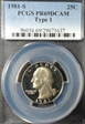1981-S 25C Type 1 PR69DCAM