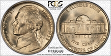 1938-D 5C Jefferson MS65FS