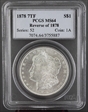 1878 7TF $1 Reverse of 1878 MS64