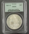 1921-S $1 MS64