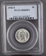 1942-S 5C MS65FS